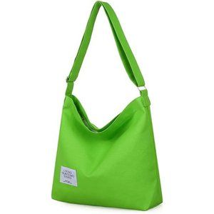 Women's Retro Large Size Canvas Shoulder Bag Hobo Crossbody Handbag Casual Tote